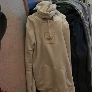 Puma Beige Turtleneck Sweater for Women